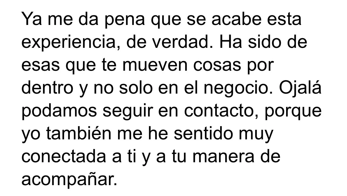 Testimonio real de una clienta de LALOLA, captura 36